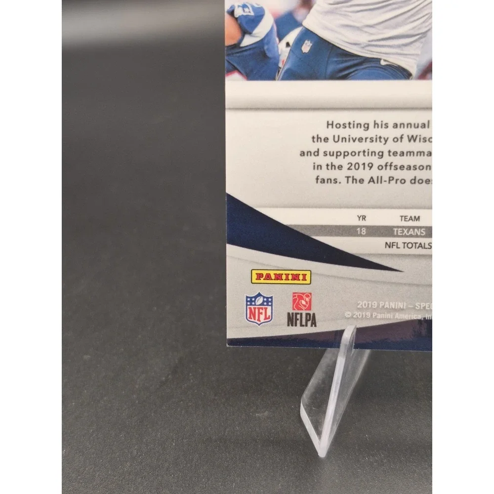 2019 Panini Spectra Football J.J. Watt #97 Rainbow Foil /99